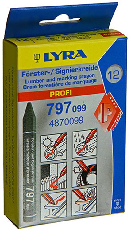 Load image into Gallery viewer, Lyra 1004744 - markeerkrijt 12st ø12x120mm zwart | 4 stuks