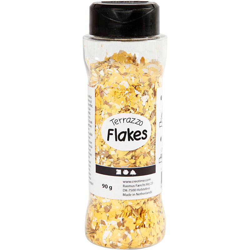Afbeelding laden in galerijviewer, Https: www.cchobby.nl terrazzo-vlokken-geel-90-gr-1-doosje