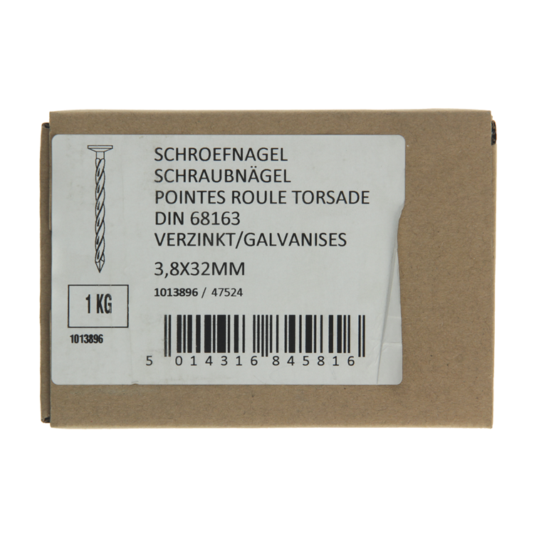 Load image into Gallery viewer, 1013896 - 1 kg schroefspijkers verzinkt 3,8x32mm | 4 stuks