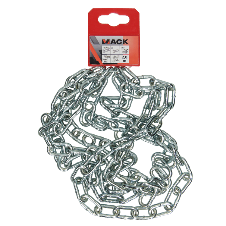 Load image into Gallery viewer, Mack 1004996 - ketting schakel kort din5685-2ø 4mm l 19mm 2m wwl 80 kg | 5 stuks