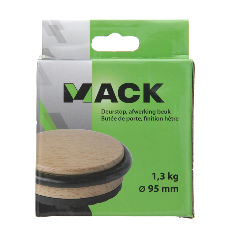 Load image into Gallery viewer, Mack 1005319 - zware deurstop hout 1,3 kg ø 95 mm 1 st pc | 6 stuks