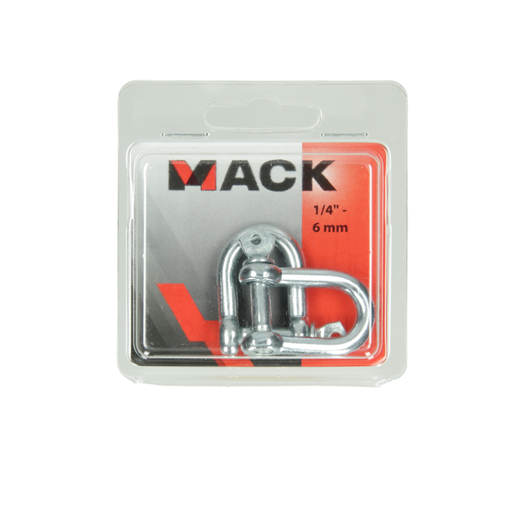Load image into Gallery viewer, Mack 1006831 - 2 kelven verzinkt recht bl 1 4 inch -6mm | 5 stuks