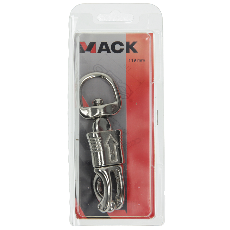 Load image into Gallery viewer, Mack 1006857 - 1 paniekhaak met draaioogverzinkt 100mm bl | 5 stuks