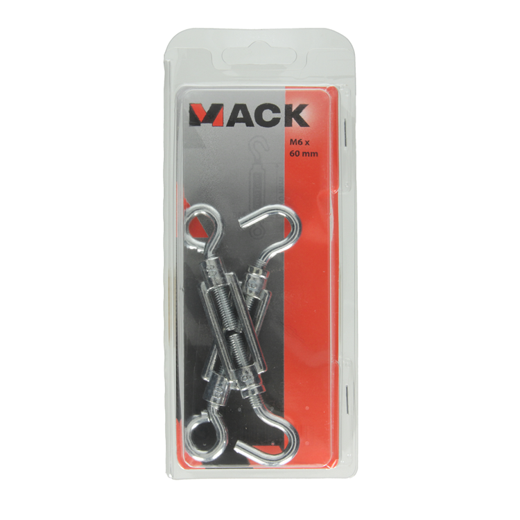 Load image into Gallery viewer, Mack 1006872 - 2 spanners: oog + haak verzinkt m6x60mm bl | 5 stuks