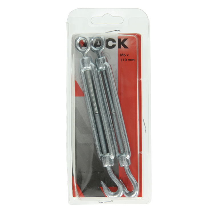 Load image into Gallery viewer, Mack 1006873 - 2 spanners: oog + haak verzinkt m6x110mm bl | 5 stuks