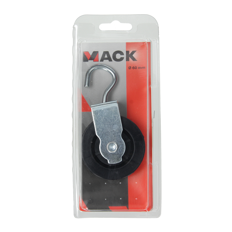 Afbeelding laden in galerijviewer, Mack 1006909 - 1 katrol wiel + haak 60mm | 5 stuks