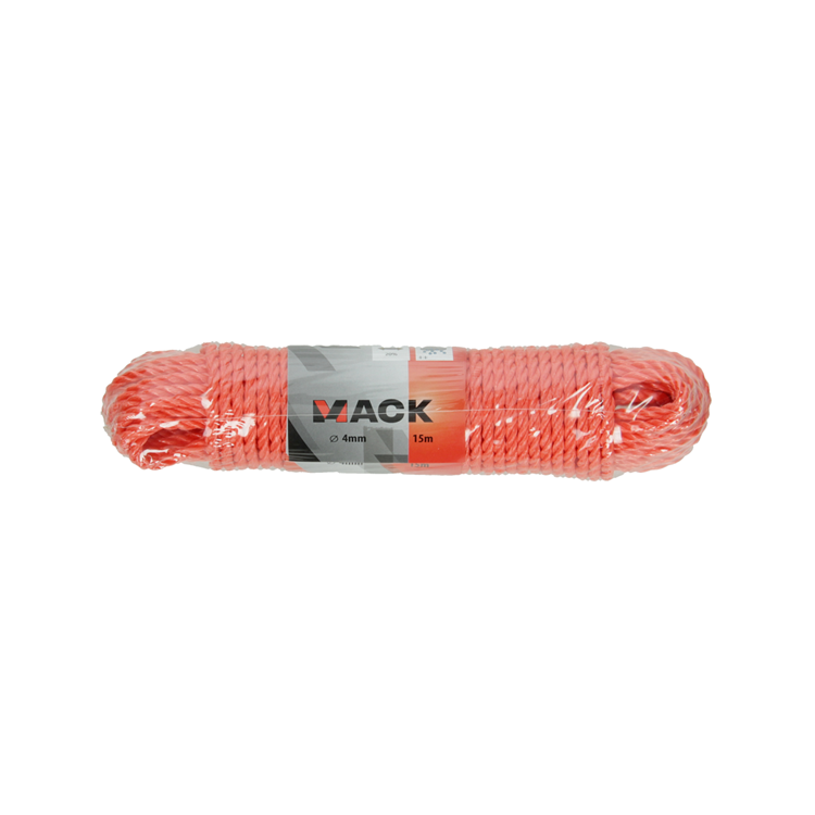 Load image into Gallery viewer, Mack 1006917 - pp gedraaid oranje streng 4mm 15m | 5 stuks