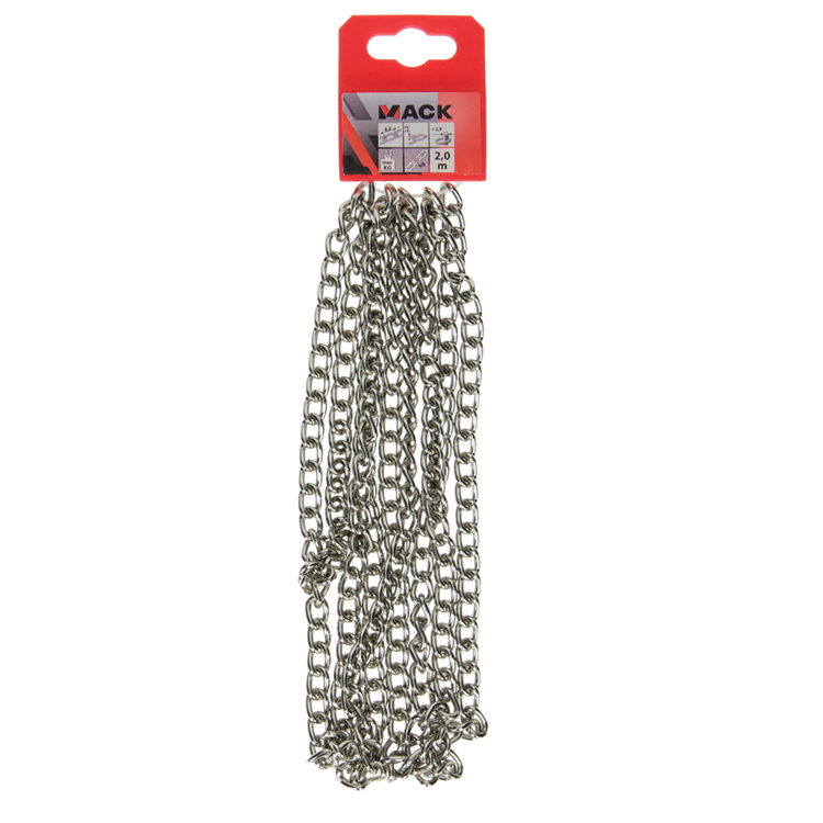 Load image into Gallery viewer, Mack 1006932 - gourmetteketting vernikkeld ø 2,5mm l 8mm 2m | 5 stuks