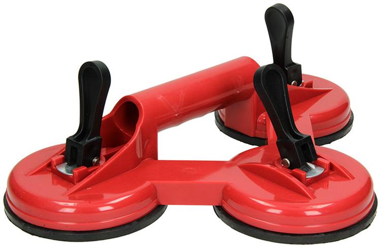 Load image into Gallery viewer, Mack 1004637 - zuignap 3 voudig rood ø 12cm | 4 stuks