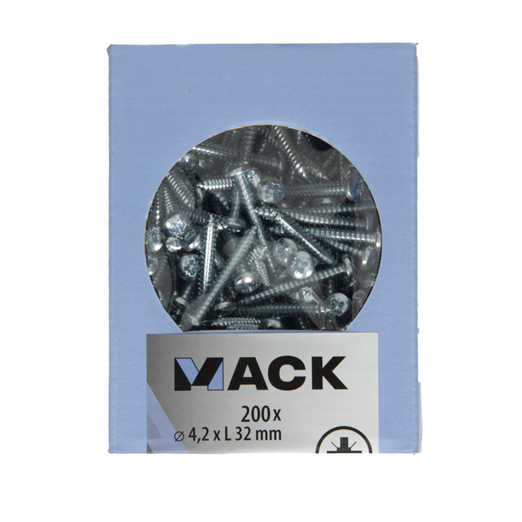 Load image into Gallery viewer, Mack 1006999 - zelftap. schroef cyl. kop 200 200 st 4,2x32mm | 5 stuks
