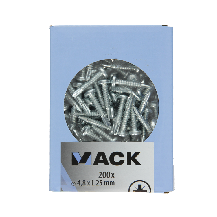Load image into Gallery viewer, Mack 1007015 - zelfbor. schroef cyl. kop 200 200 st 4,8x25mm | 5 stuks