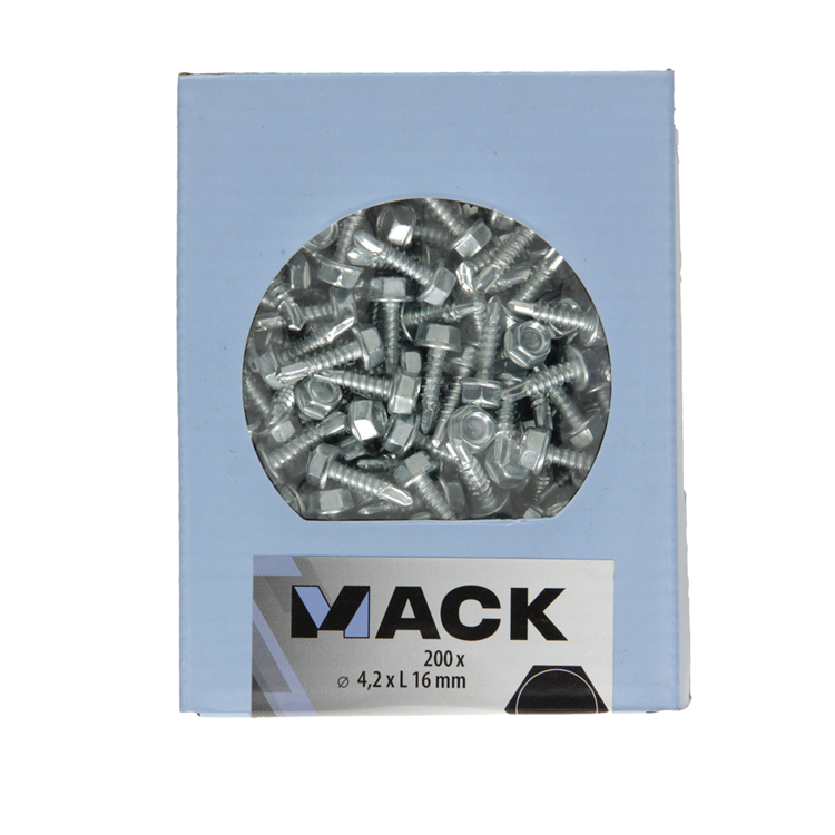 Load image into Gallery viewer, Mack 1007020 - zelfbor. schroef zeskant 200 200 st 4,2x16mm | 5 stuks