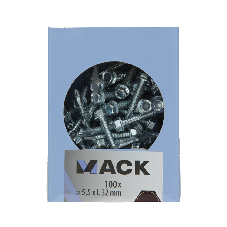 Load image into Gallery viewer, Mack 1007024 - zelfbor. schroef zeskant 100 100 st 5,5x32mm | 5 stuks
