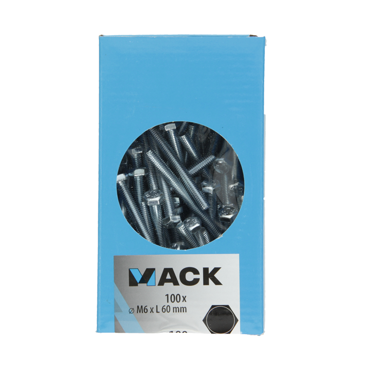 Load image into Gallery viewer, Mack 1007075 - tapbout + moer verzinkt 100 st 6 x 60 mm | 4 stuks