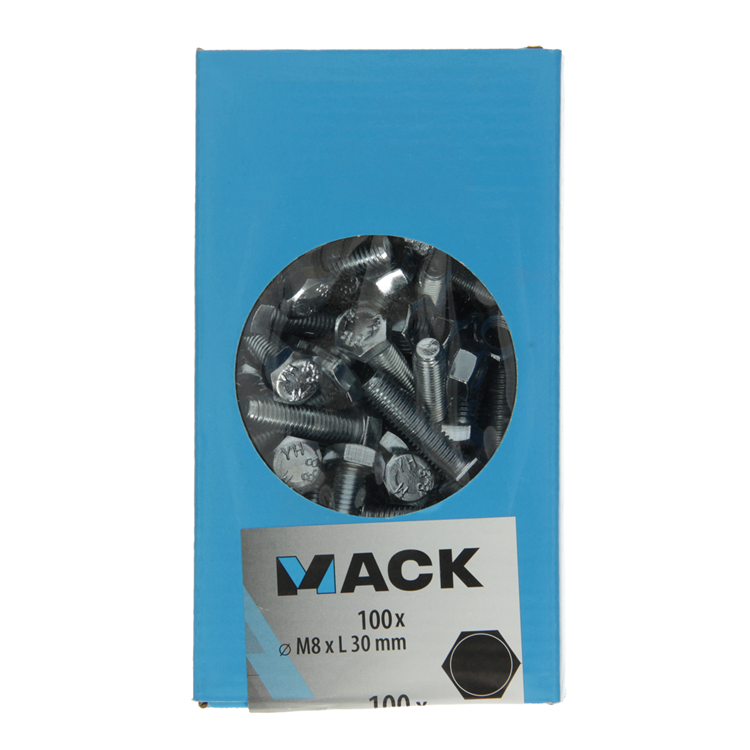 Load image into Gallery viewer, Mack 1007078 - tapbout + moer verzinkt 100 st 8 x 30 mm | 4 stuks