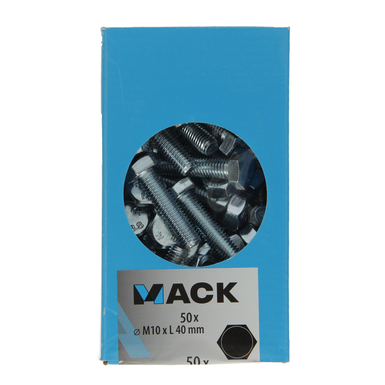 Load image into Gallery viewer, Mack 1007082 - tapbout + moer verzinkt 50 st 10 x 40 mm | 4 stuks