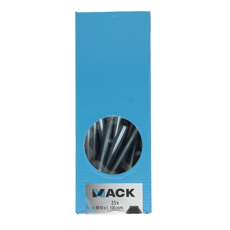 Load image into Gallery viewer, Mack 1007085 - tapbout + moer verzinkt 25 st 10 x 100 mm | 2 stuks