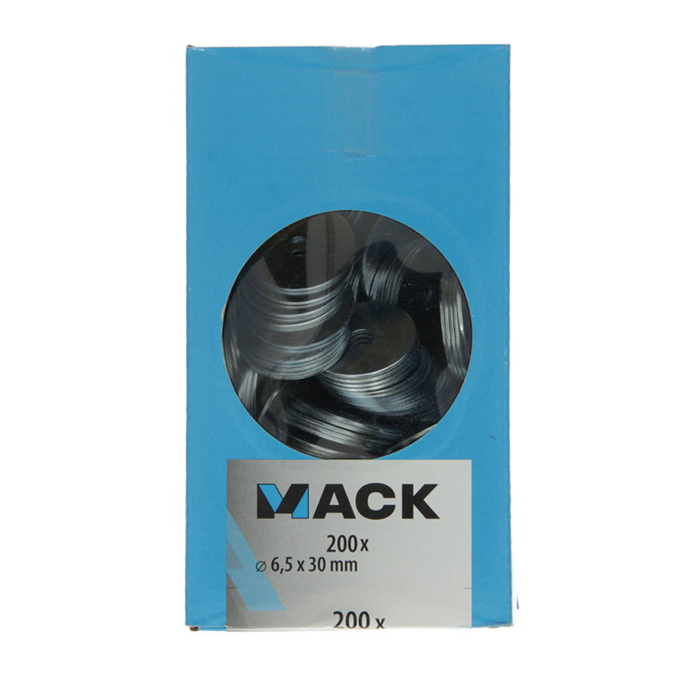 Load image into Gallery viewer, Mack 1007121 - carrosserieringen 200 st 6,5 x 30 mm | 5 stuks