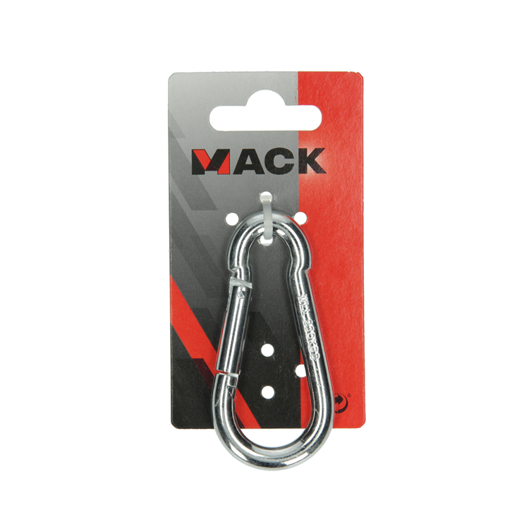 Load image into Gallery viewer, Mack 1008437 - 1 karabijnhaak + veer 8 x 80mm verzinkt | 10 stuks
