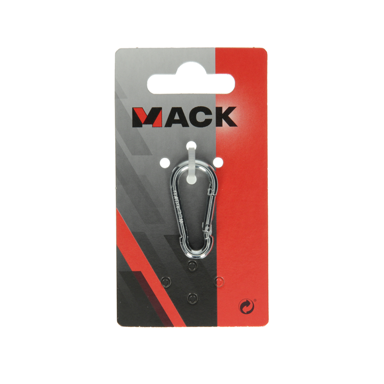 Load image into Gallery viewer, Mack 1008444 - 1 karabijnhaak + veer 4 x 40mm verzinkt | 10 stuks