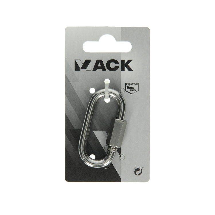 Load image into Gallery viewer, Mack 1008457 - 1 loze schakel + moer 6mm inox | 10 stuks