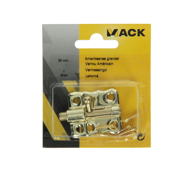 Load image into Gallery viewer, Mack 1015934 - 1 amerikaanse grendel vermessingd a 30 - b 15 mm | 5 stuks
