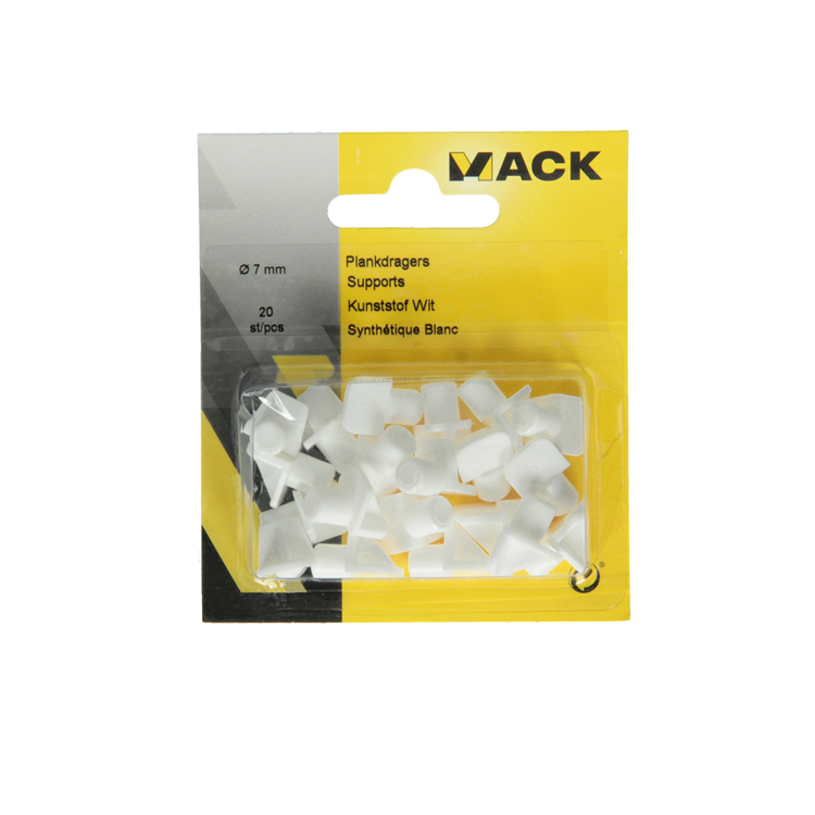 Load image into Gallery viewer, Mack 1015839 - 20 plankdragers kunststof wit ø 7 mm | 10 stuks