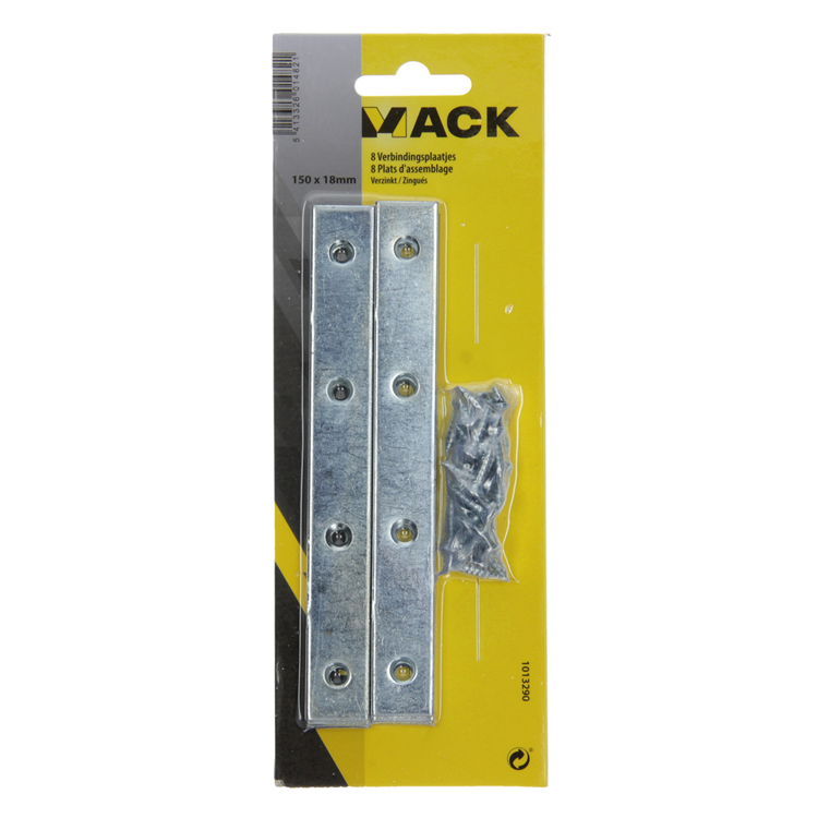 Load image into Gallery viewer, Mack 1013290 - 8 verbindingsplaten verzinkt 150x18mmx2mm | 10 stuks