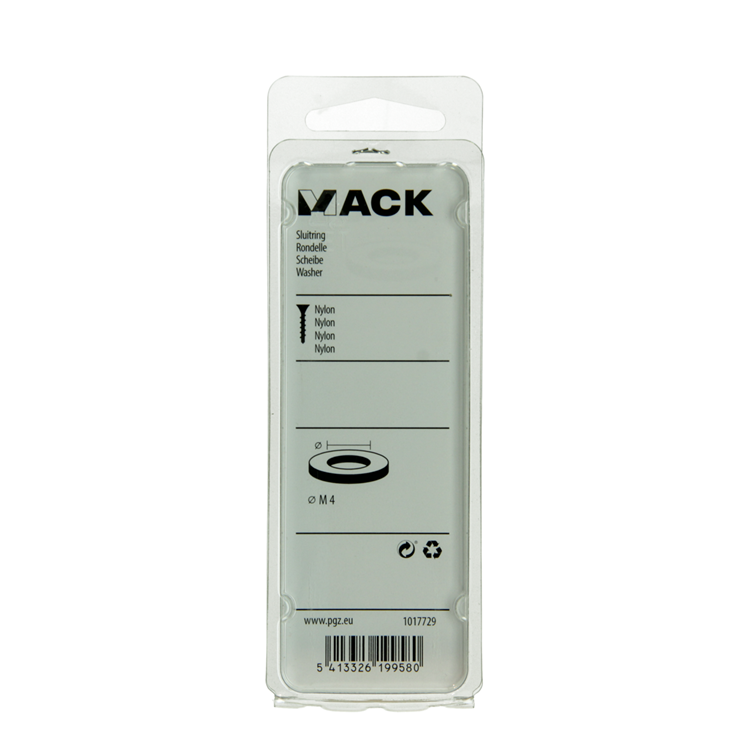 Load image into Gallery viewer, Mack 1017729 - sluitring nylon 12 st m4 | 10 stuks