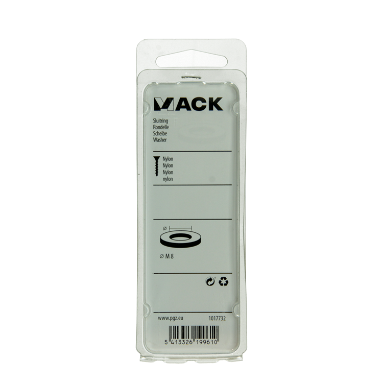 Load image into Gallery viewer, Mack 1017732 - sluitring nylon 8 st m8 | 10 stuks