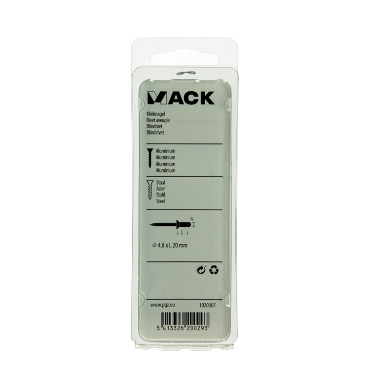 Load image into Gallery viewer, Mack 1020307 - 15 blindnieten alu 4,8x20mm | 5 stuks