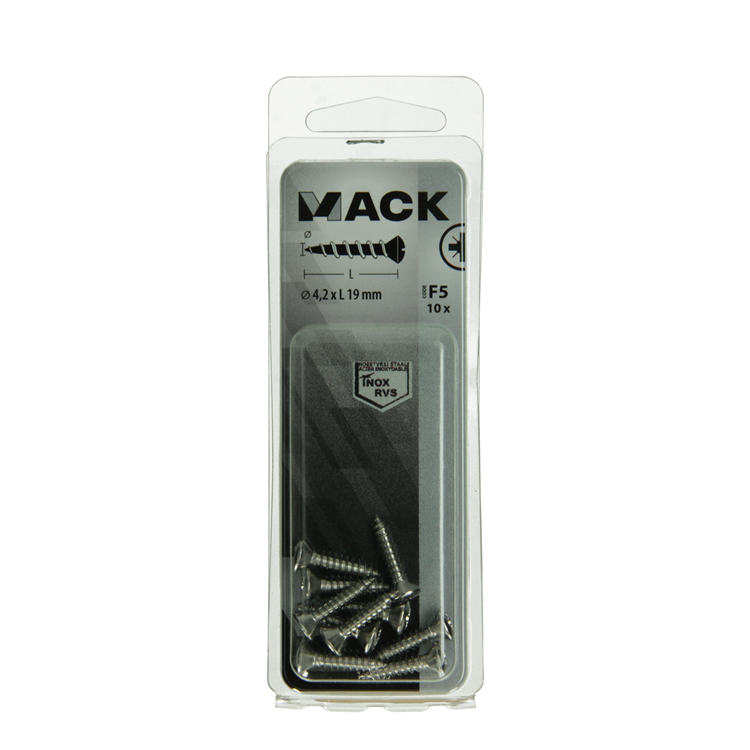 Load image into Gallery viewer, Mack 1019800 - zelftappende schroef bolvz.kopa2 10st 4,2 x 19 mm | 10 stuks
