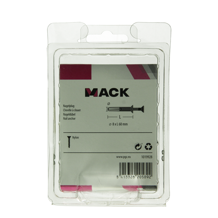 Load image into Gallery viewer, Mack 1019928 - nylon nagelplug polyamide 8 st 8 x 60 mm | 5 stuks