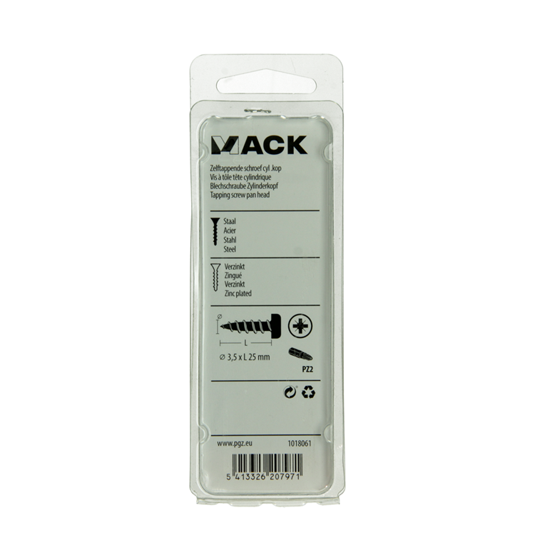 Afbeelding laden in galerijviewer, Mack 1018061 - zelftappende schroef cylkop verz. 56 st 3,5 x 25 mm | 5 stuks