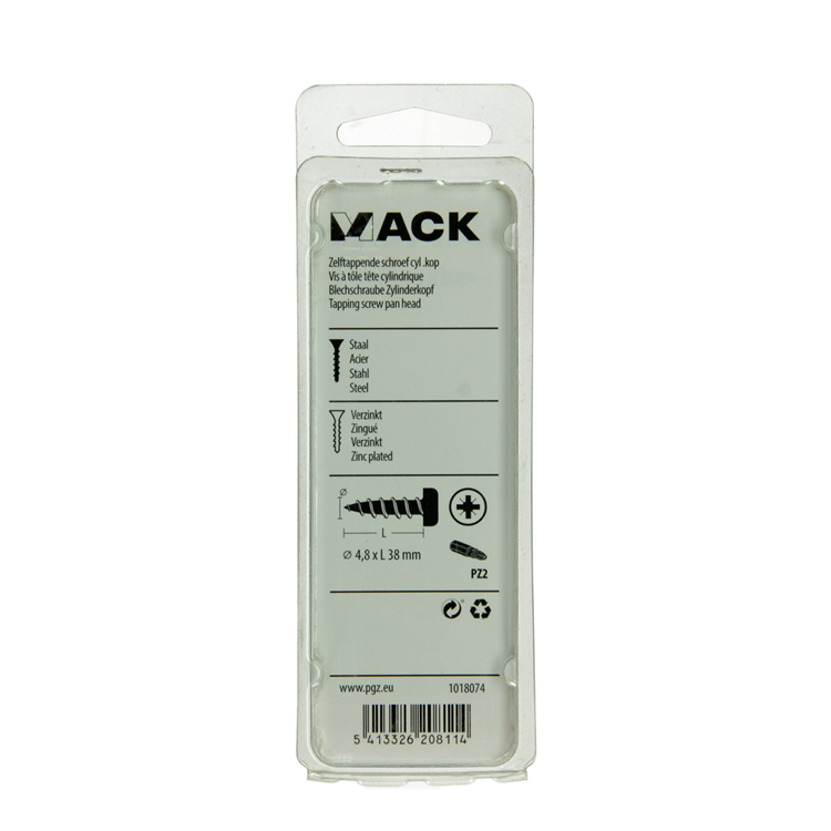 Load image into Gallery viewer, Mack 1018074 - zelftappende schroef cylkop verz. 24 st 4,8 x 38 mm | 5 stuks