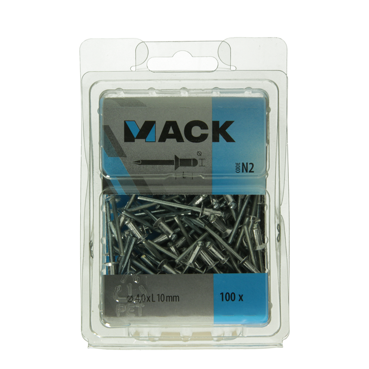 Load image into Gallery viewer, Mack 1020314 - 100 blindnieten alu 4,0x10mm | 5 stuks