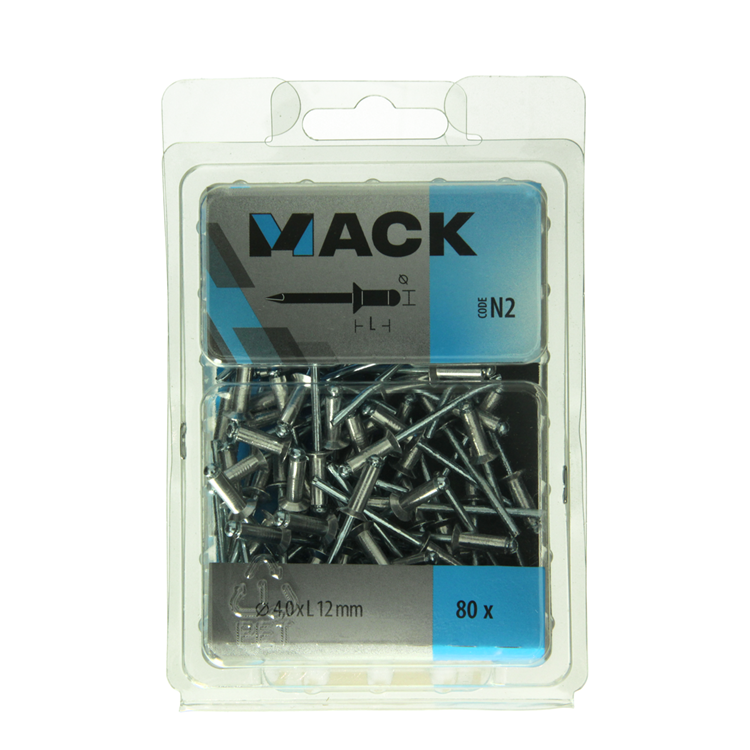 Load image into Gallery viewer, Mack 1020315 - 80 blindnieten alu 4,0x12mm | 5 stuks