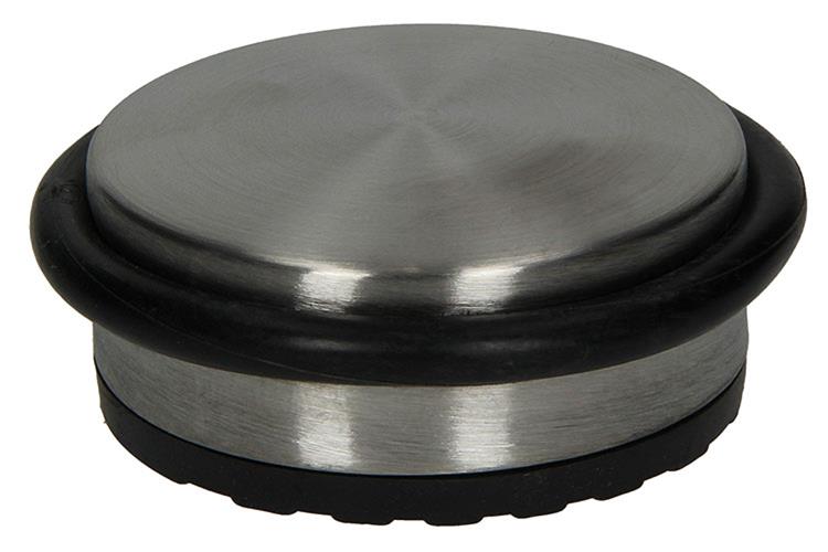 Afbeelding laden in galerijviewer, Mack 1005318 - zware deurstop inox look 1,3 kg ø 95 mm 1 st pc | 6 stuks