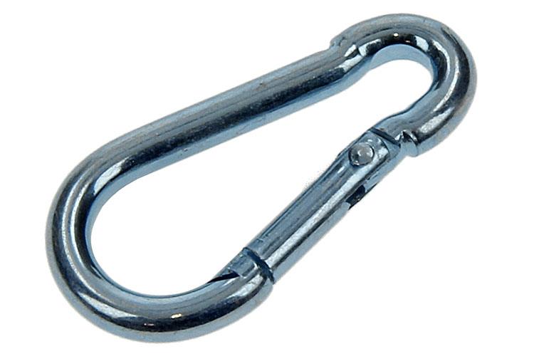 Load image into Gallery viewer, Mack 1006846 - 1 karabijnhaak+veer verzinkt bl 40x4mm | 5 stuks