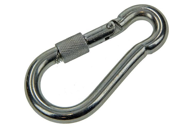 Load image into Gallery viewer, Mack 1006894 - 1 karabijnhaak+borgsl. verzinkt 10mm bl | 5 stuks