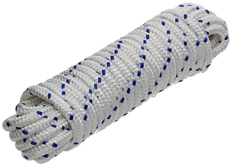 Load image into Gallery viewer, Mack 1006926 - pp gevlochten wit blauw streng12mm 10m | 5 stuks