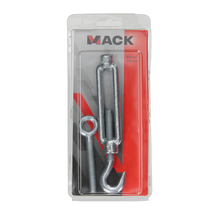 Load image into Gallery viewer, Mack 1006876 - 1 spanner: oog + haak verzinkt m10x120mm bl | 3 stuks