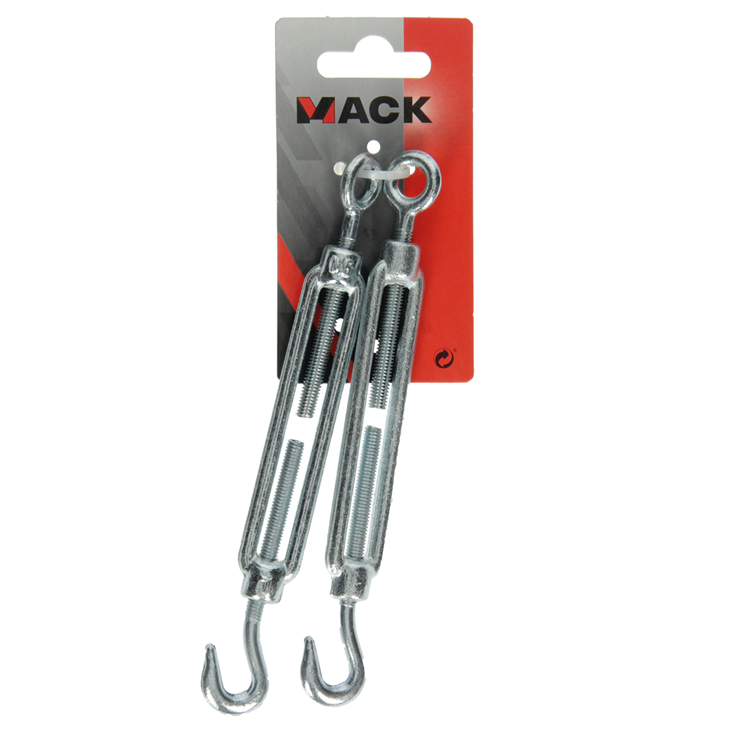 Load image into Gallery viewer, Mack 1008446 - 2 spanners oog + haak m6 x 110mm verzinkt | 10 stuks