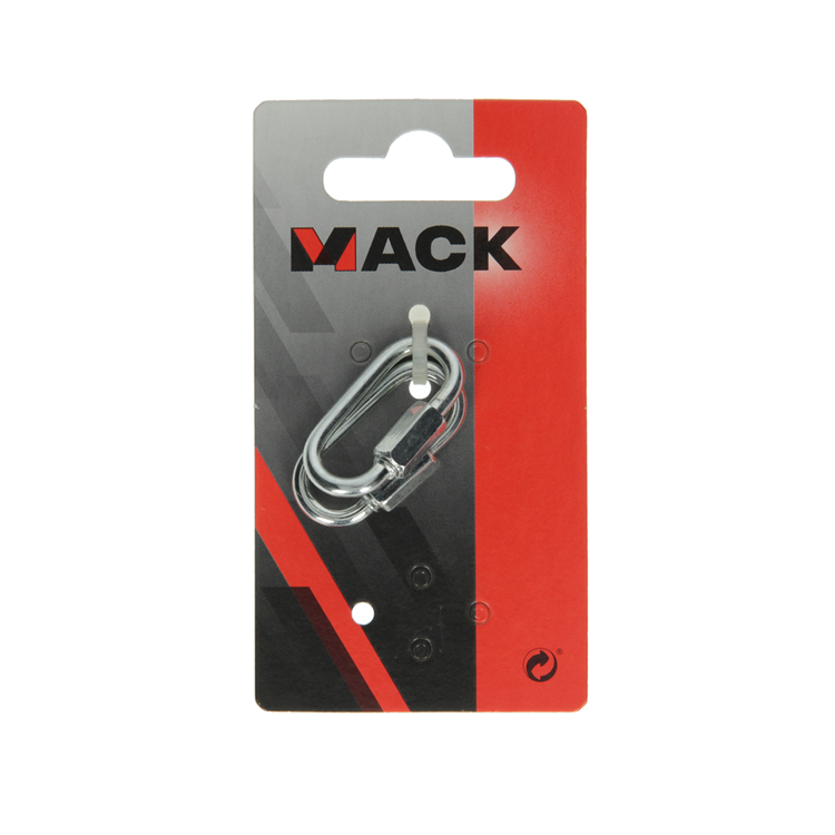 Load image into Gallery viewer, Mack 1008480 - 2 loze schakels + moer 3,5mm verzinkt | 10 stuks