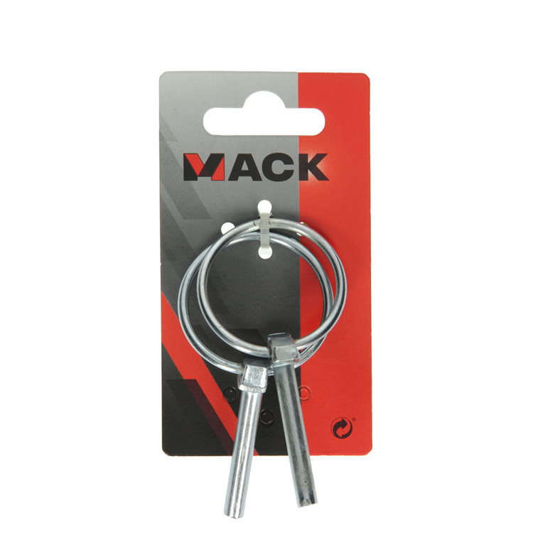 Load image into Gallery viewer, Mack 1008536 - 2 plooibare borgpennen 6mm verzinkt | 10 stuks