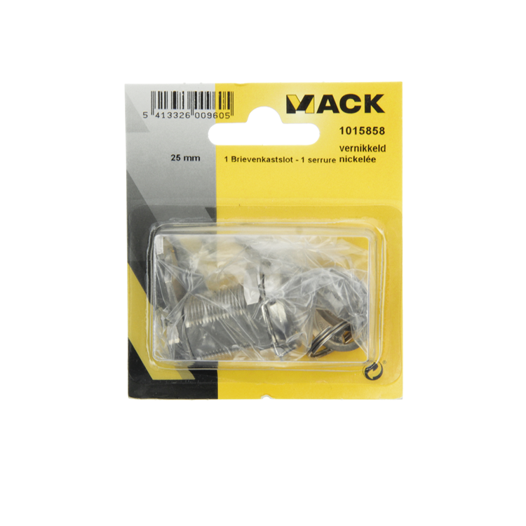 Load image into Gallery viewer, Mack 1015858 - 1 brievenkastslot vernikkeld 25mm | 5 stuks