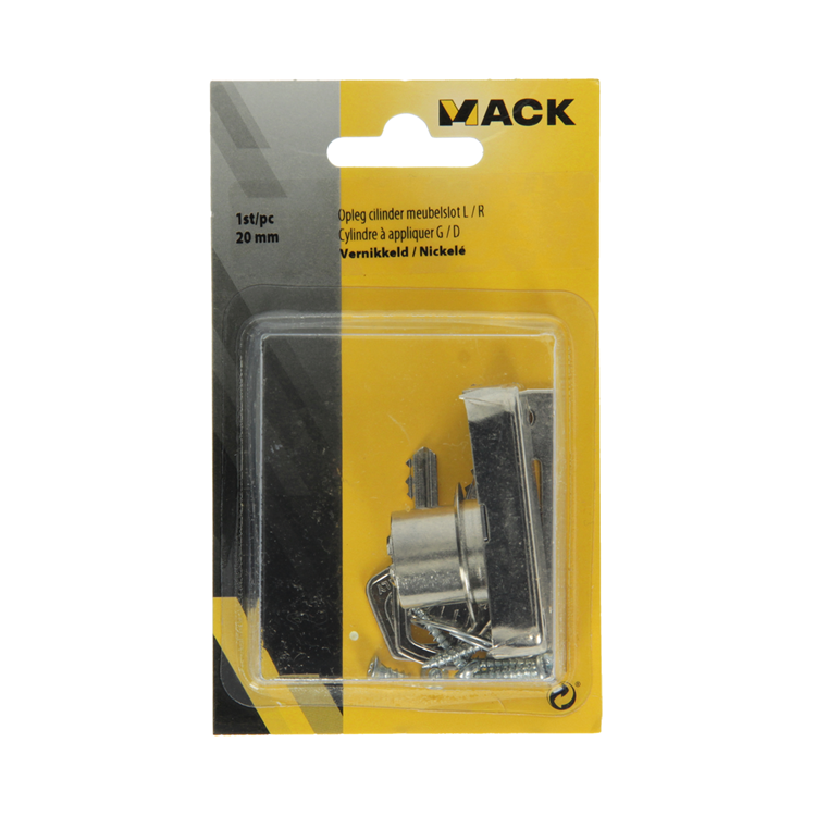 Load image into Gallery viewer, Mack 1015831 - 1 oplegcilinder meubelsl.l r vernikkeld 20 mm | 5 stuks