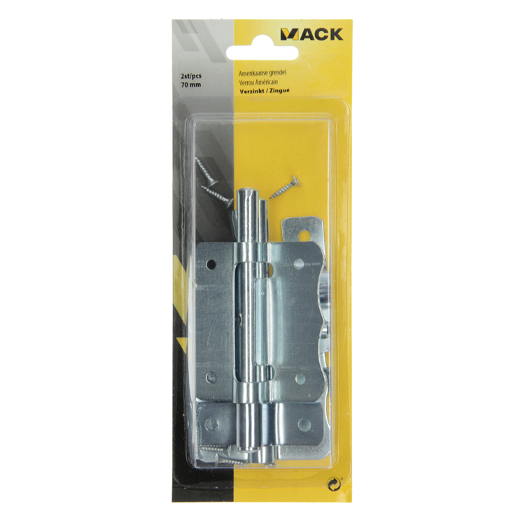 Load image into Gallery viewer, Mack 1015939 - 2 amerikaanse grendels verzinkt a 70 - b 45 mm | 5 stuks