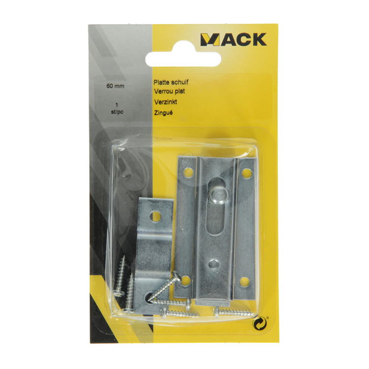 Afbeelding laden in galerijviewer, Mack 1013276 - 1 platte schuif verzinkt a 60 - b 15 mm | 5 stuks