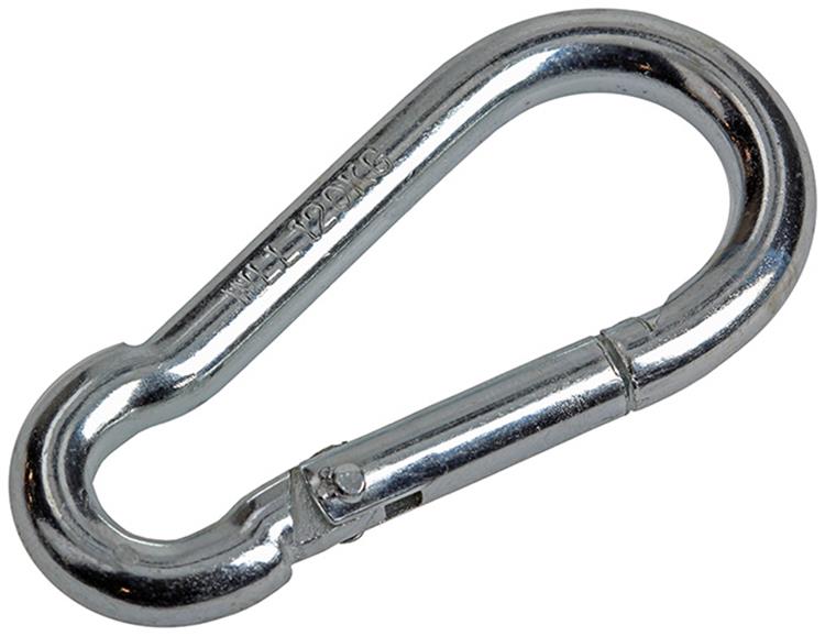 Load image into Gallery viewer, Mack 1008438 - 1 karabijnhaak + veer 6 x 60mm verzinkt | 10 stuks